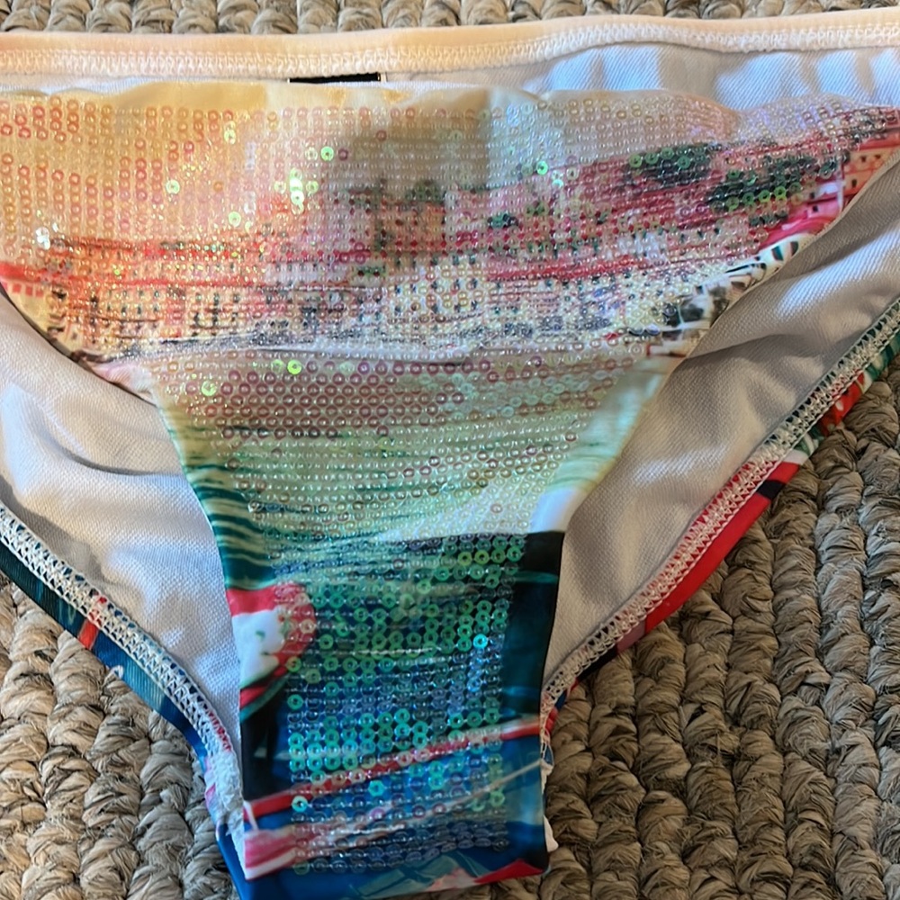 Ocean printed bikini bottom - Picture 2 of 5